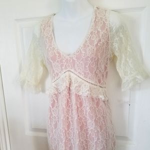 New NWT Lacy Romantic Mini Dress Sz S/M